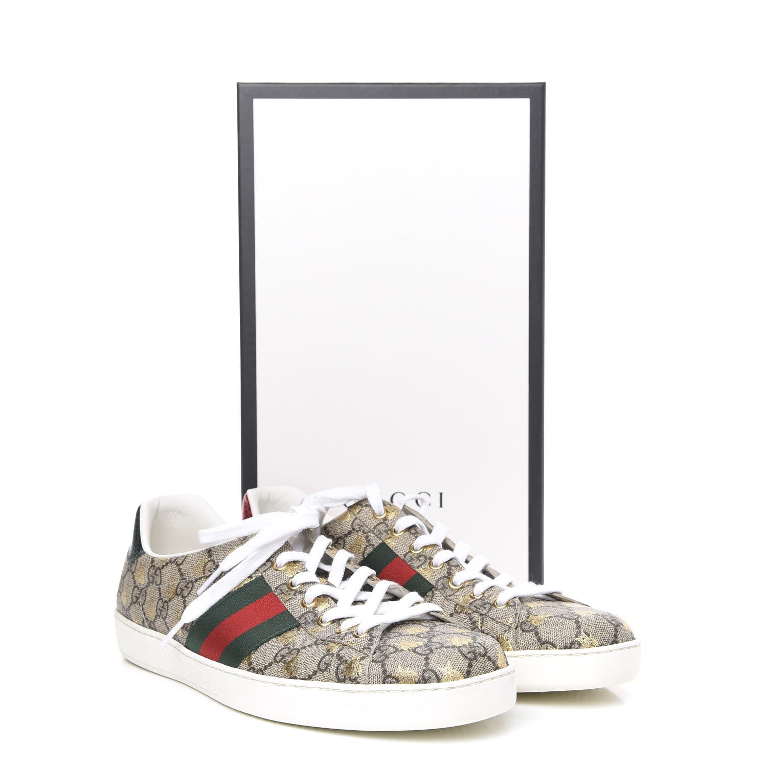 Gucci GG Supreme Monogram Ayers Mens Ace Bee Sneaker 11.5 9 of 9