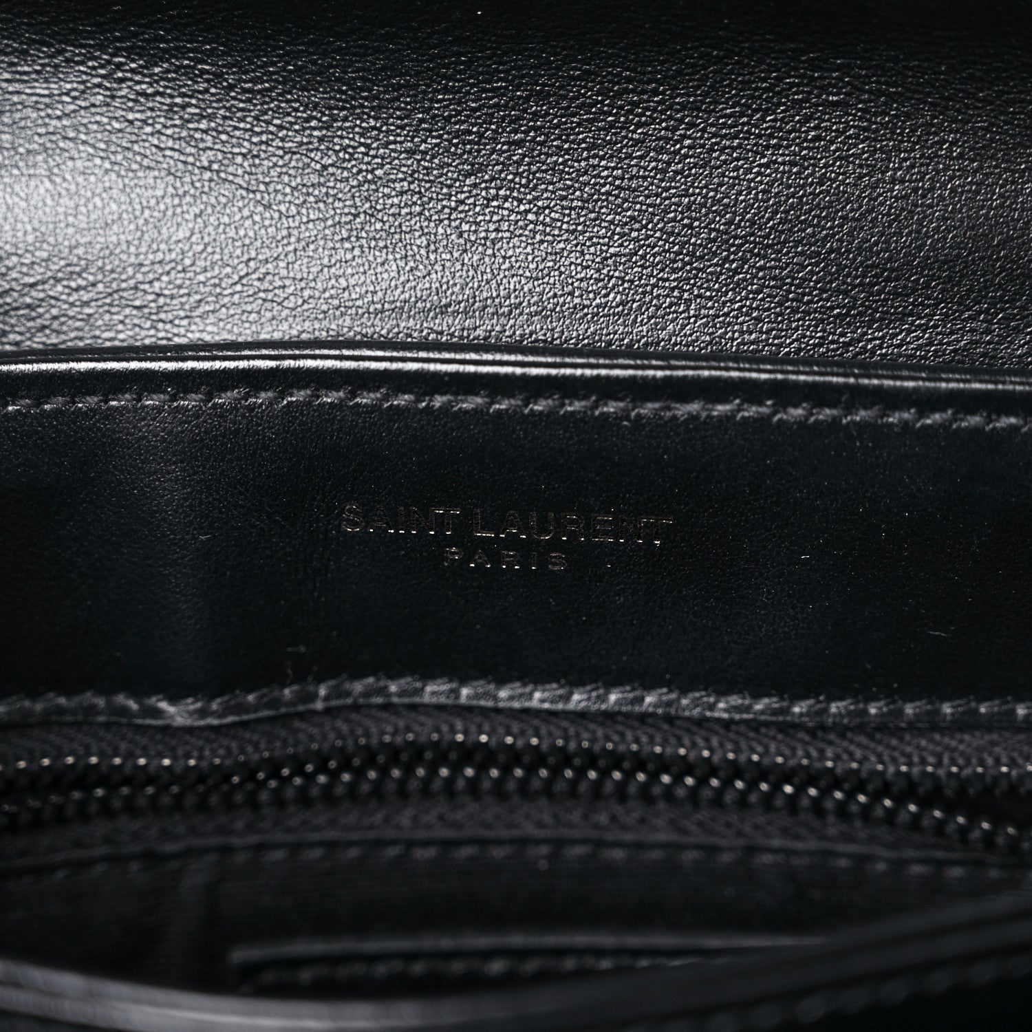 Saint Laurent Calfskin Y Quilted Monogram Toy Loulou Crossbody Bag Black 6 of 10