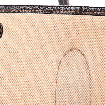 Hermes Toile Buffle Gala Garden Party Tote 36 MM Marron Fonce 8 of 11