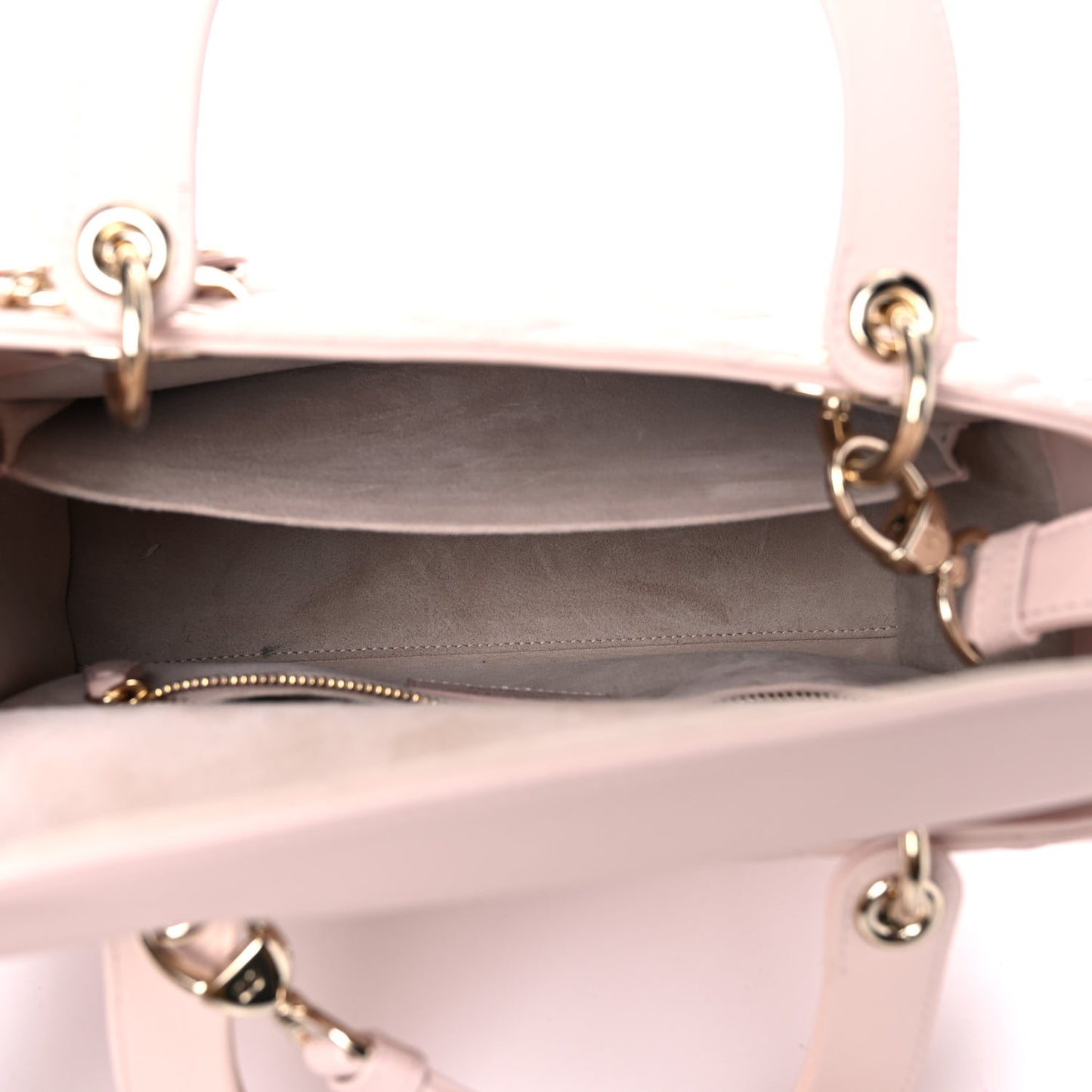 Lambskin Cannage Medium Lady Dior Light Pink