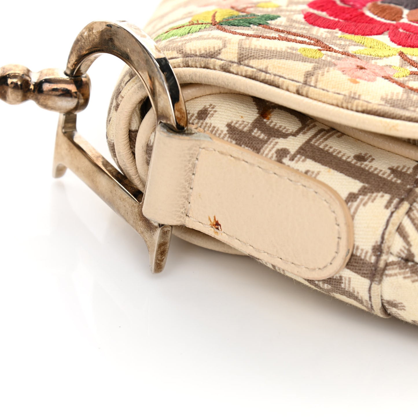 Monogram Vintage Flowers Saddle Bag Beige
