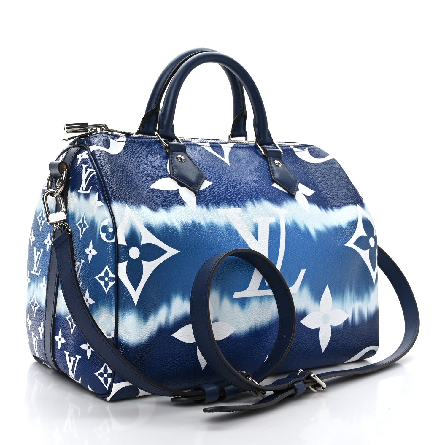 Louis Vuitton Monogram Escale Speedy Bandouliere 30 Blue 3 of 11