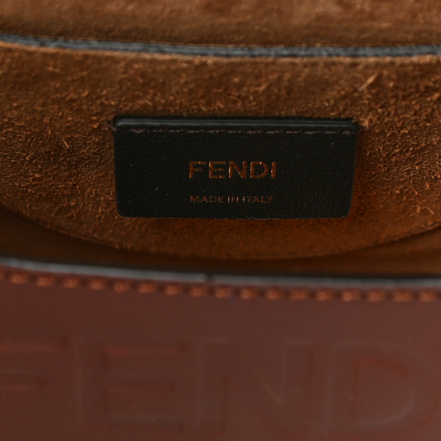 Fendi Vitello King Plexiglass Macro Stitchings Moonlight Shoulder Bag Praline 6 of 11