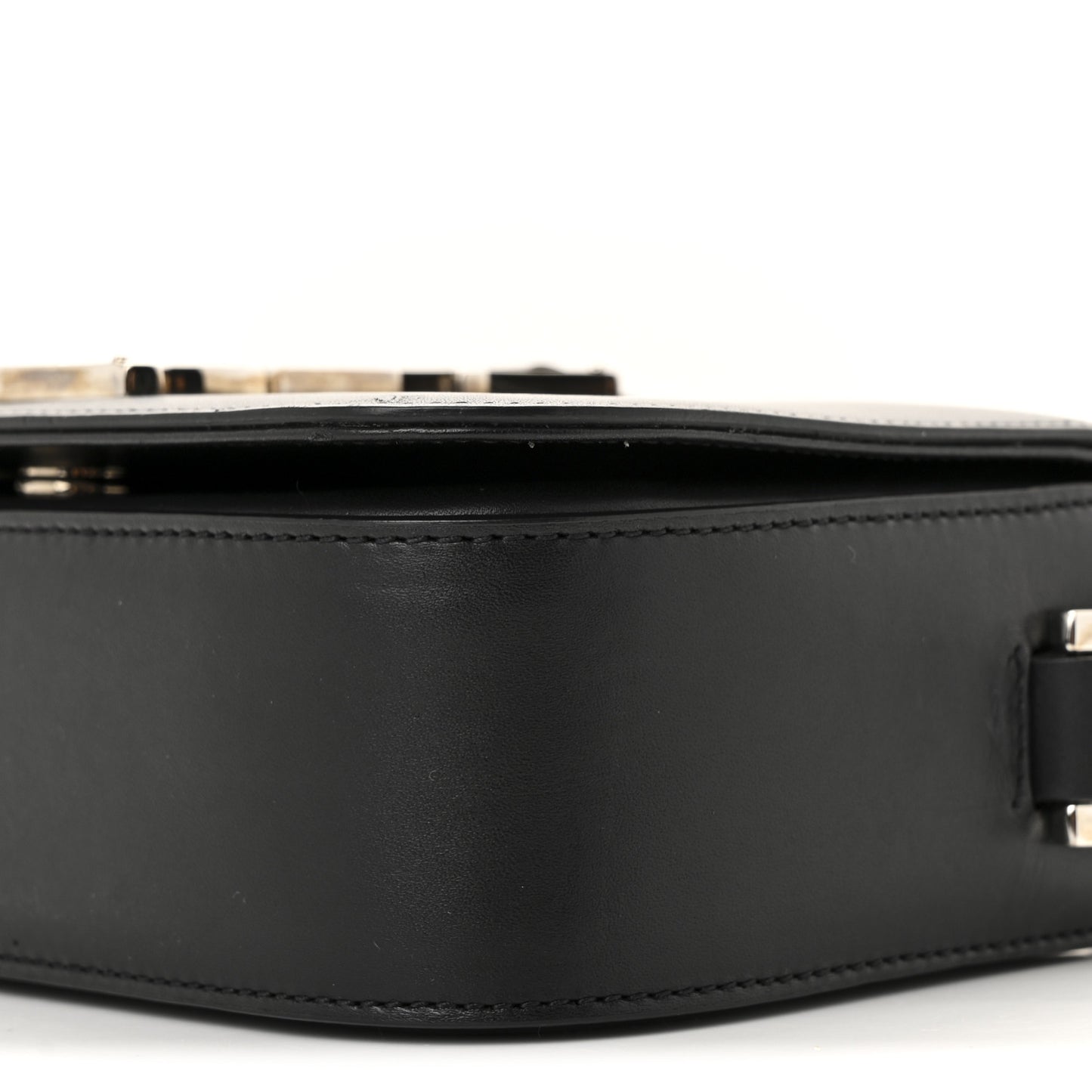 Smooth Calfskin Small Monogram Université Shoulder Bag Black