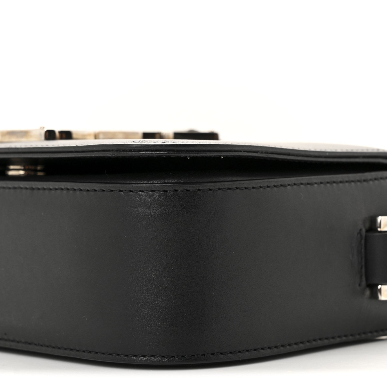 Saint Laurent Smooth Calfskin Small Monogram Université Shoulder Bag Black 10 of 15