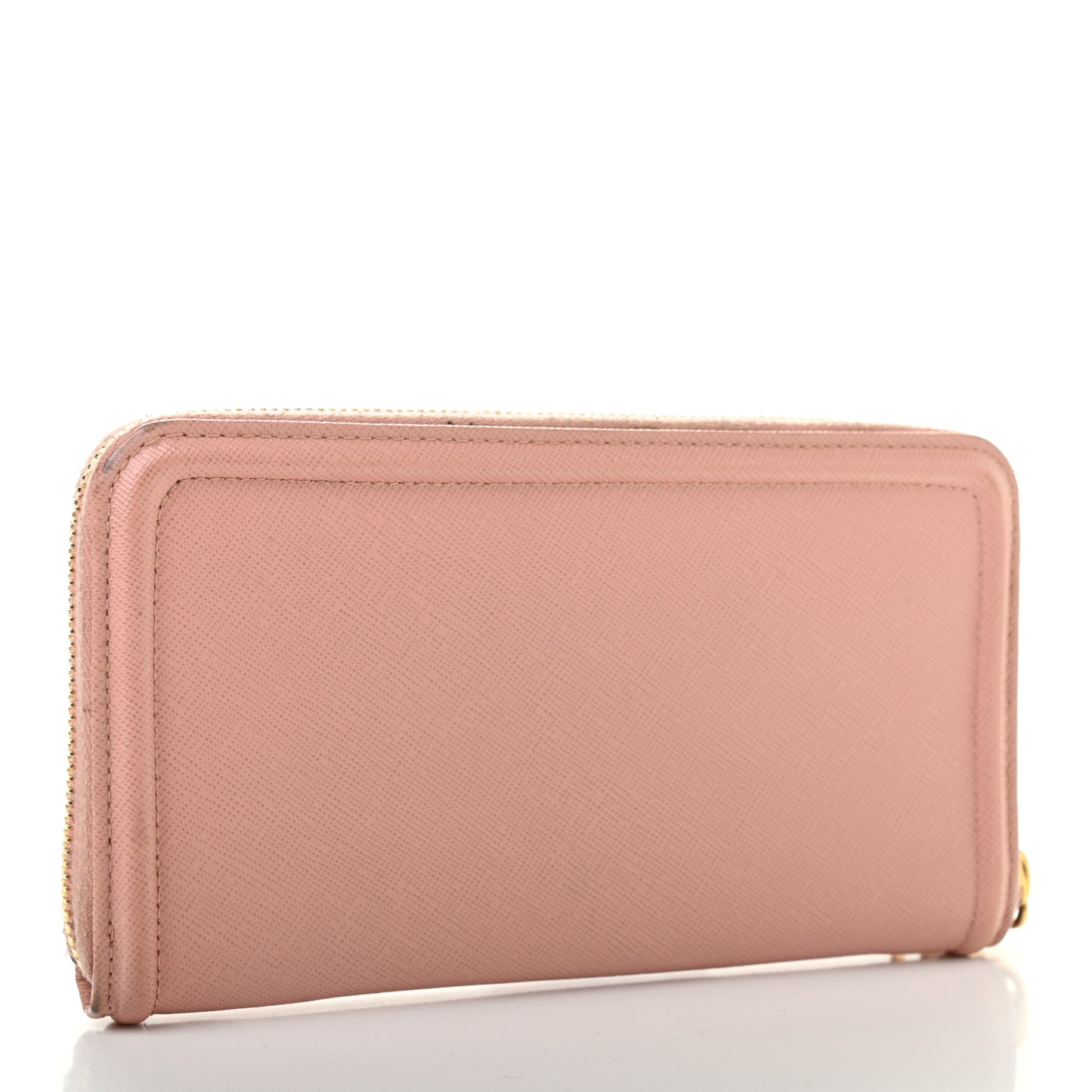Saffiano Metal Zip Around Wallet Pesco