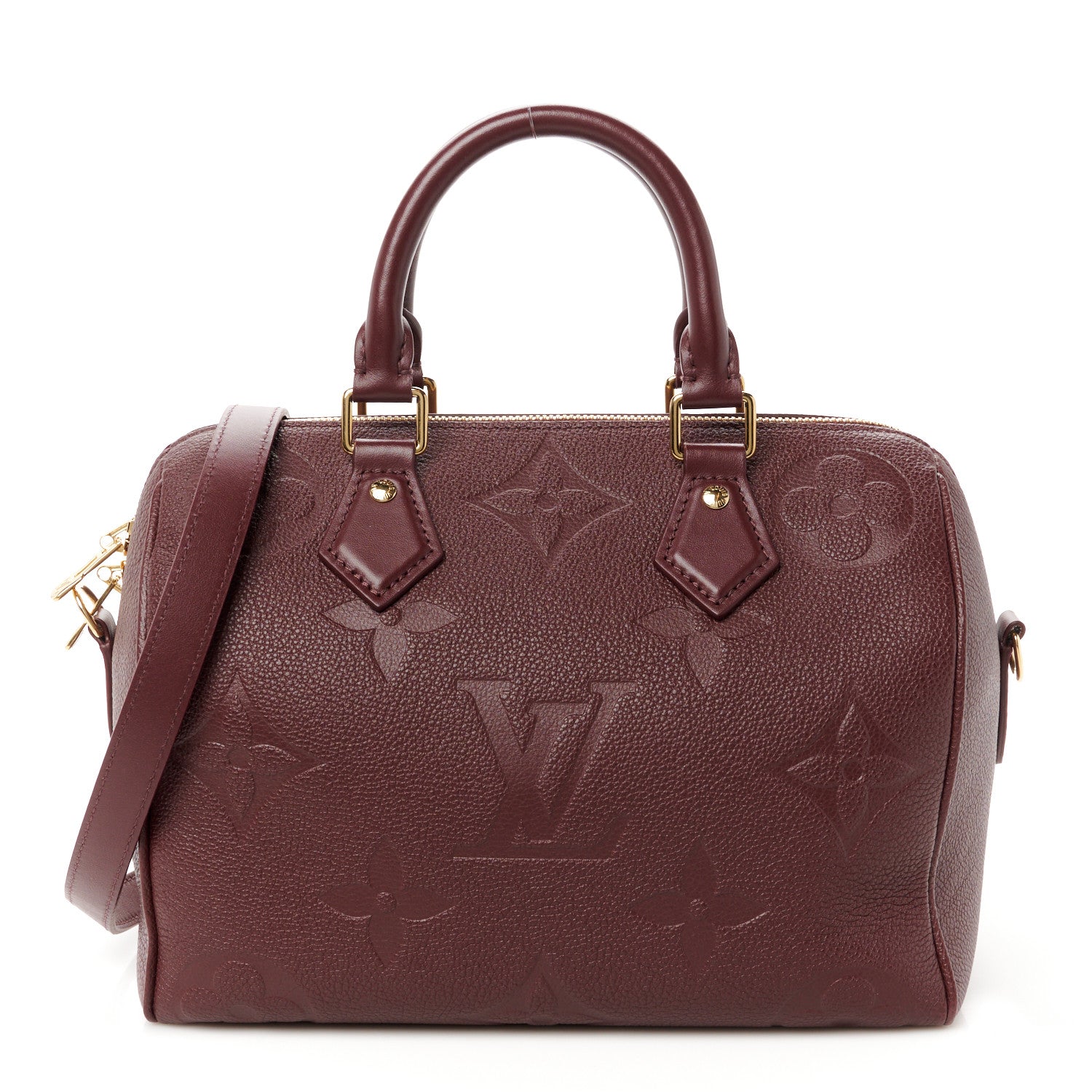 Louis Vuitton Empreinte Monogram Giant Speedy Bandouliere 25 Wine 1 of 12