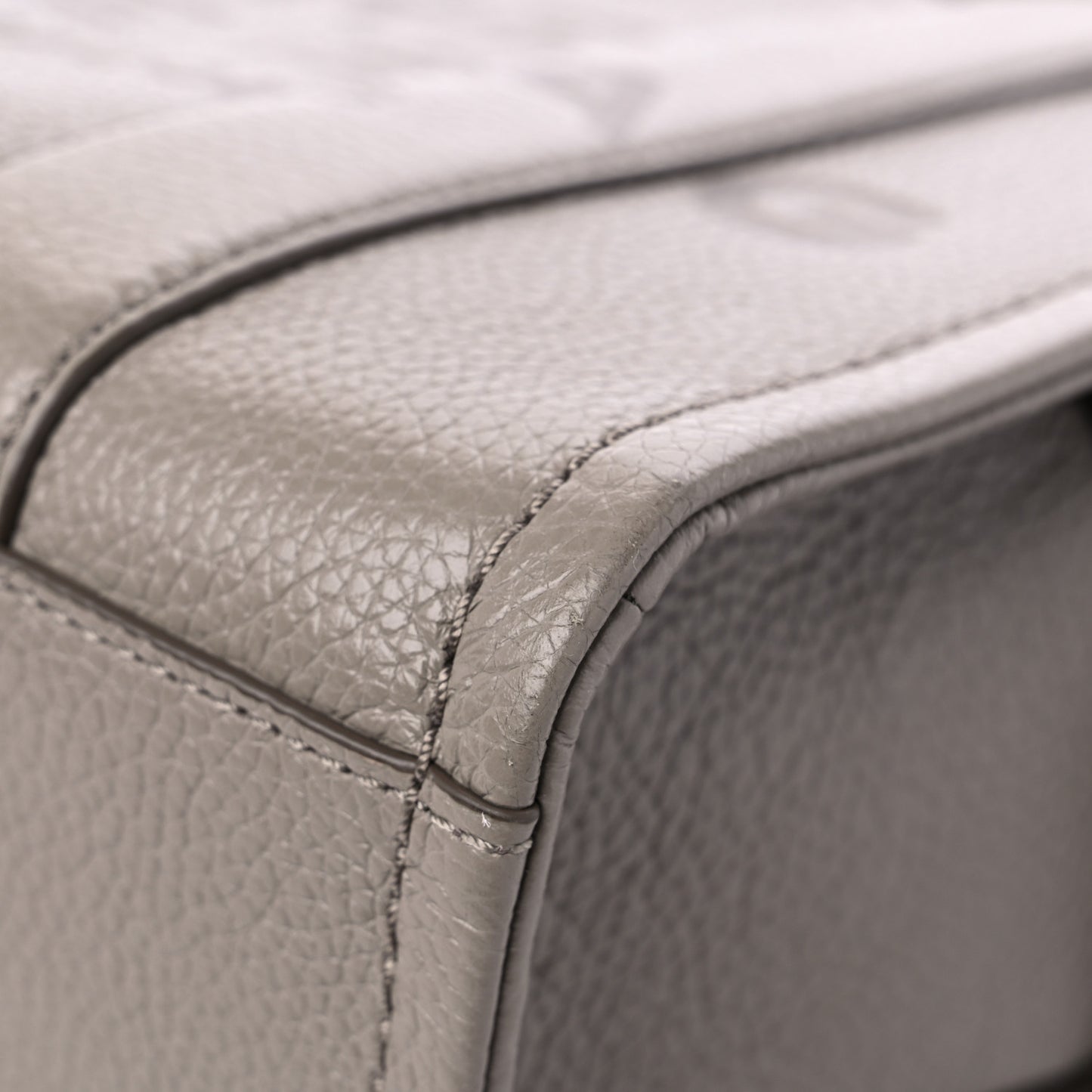 Grained Calfskin Small The Tote Bag Cement