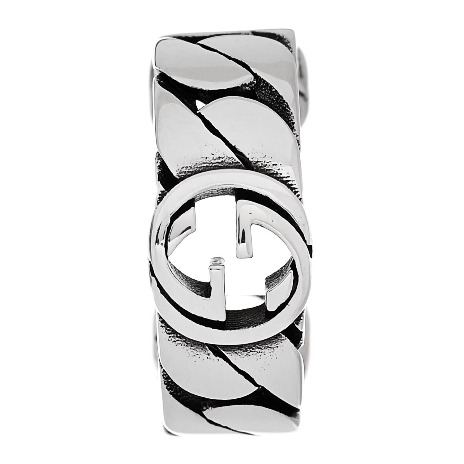 Gucci Sterling Silver Interlocking G Ear Cuff 1 of 4