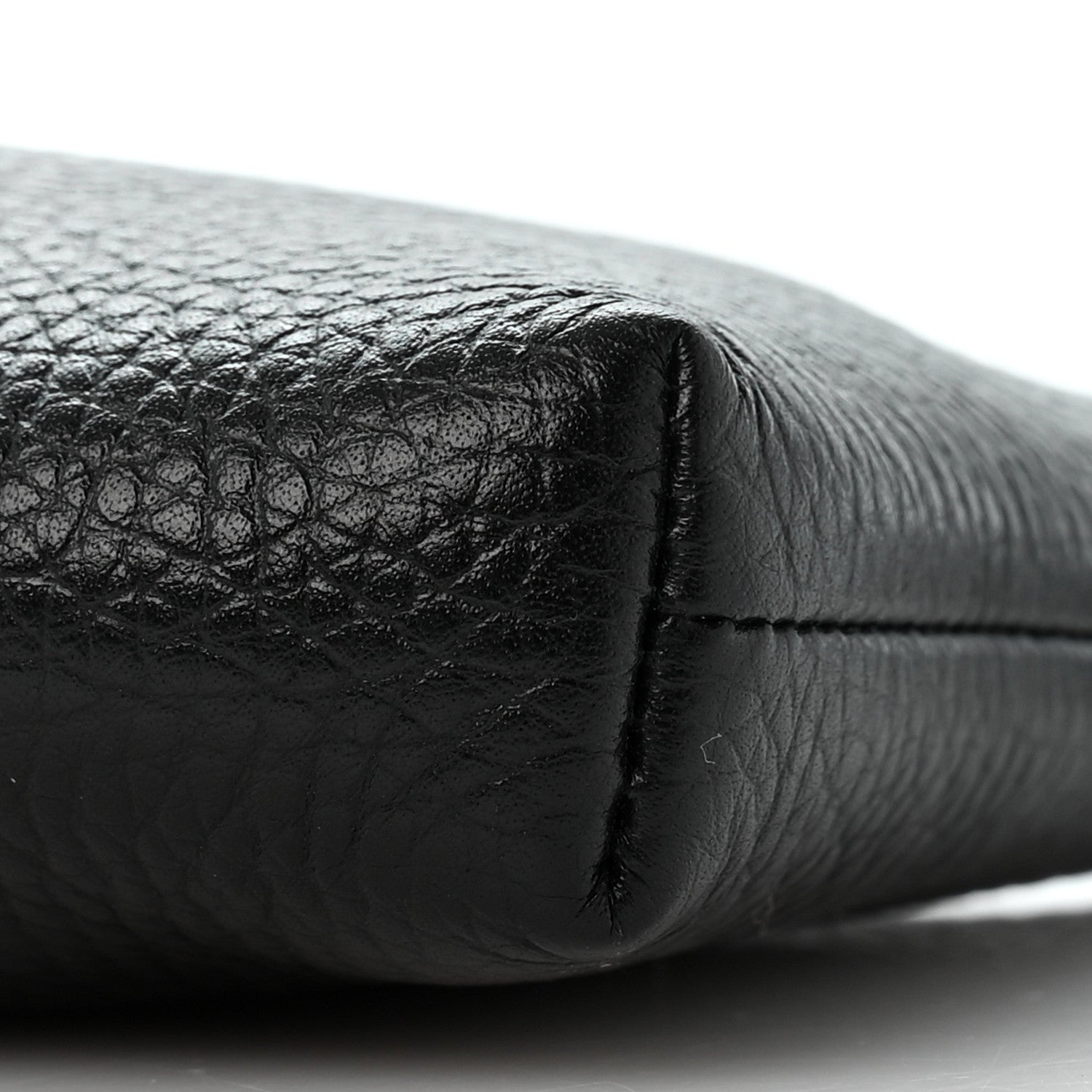 Gucci Pebbled Calfskin GG Marmont Zip Chain Bag Black 10 of 10