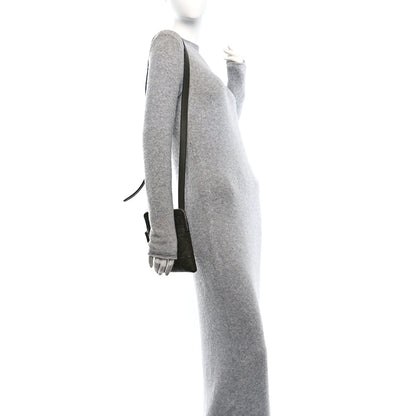 Salvatore Ferragamo Calfskin Embossed Gancini Crossbody Green 2 of 9