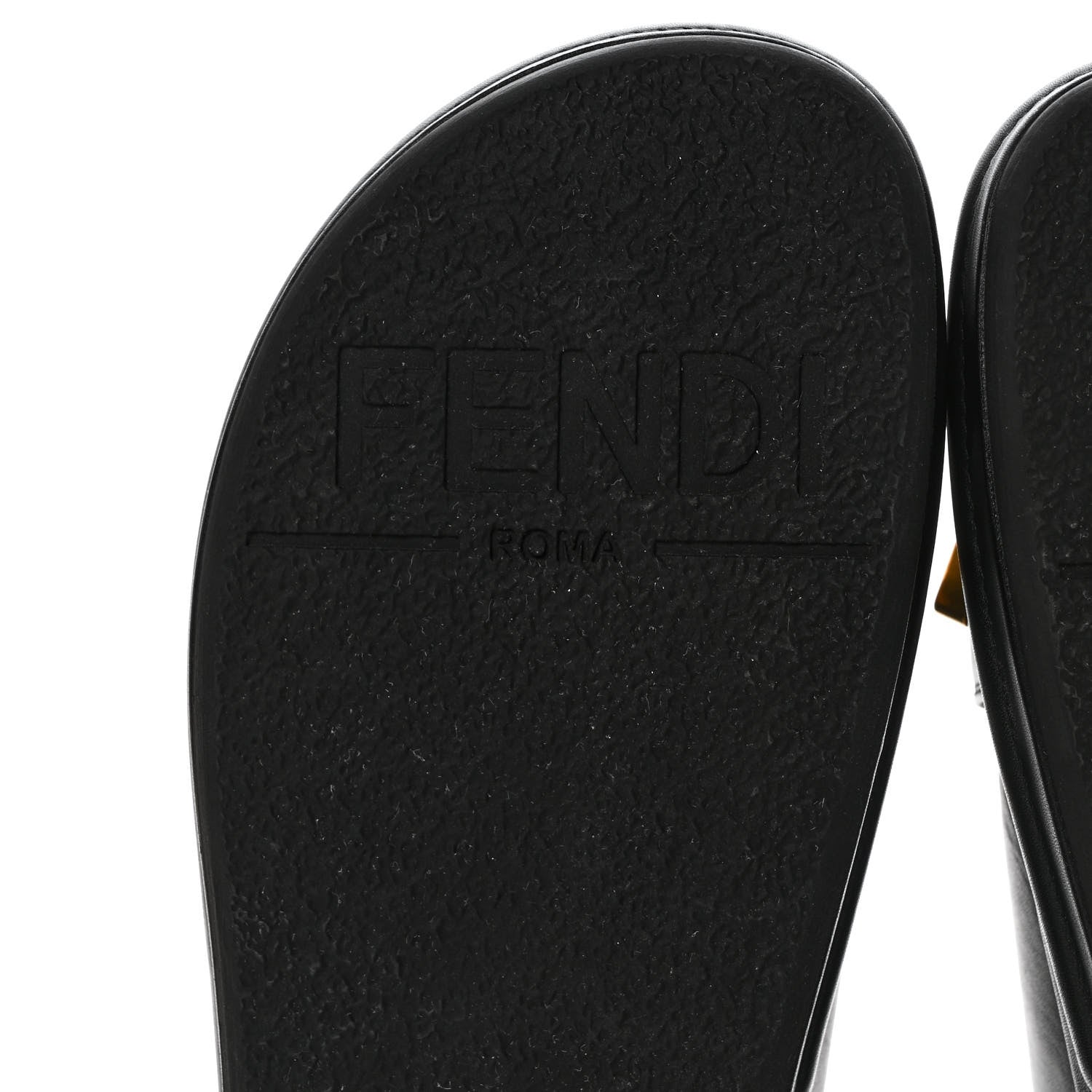 Fendi Vitello Womens Fendigraphy Slide Sandals 38 Black 6 of 7
