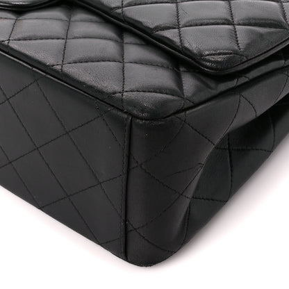 Chanel Lambskin Quilted Maxi Double Flap Black 12 of 12