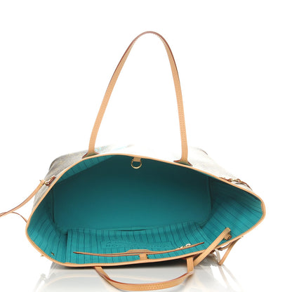 Louis Vuitton Monogram V Neverfull MM Turquoise 6 of 9