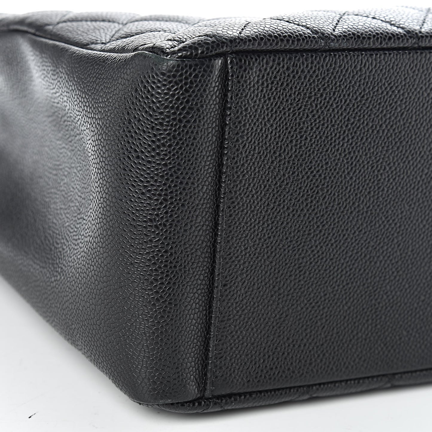 Caviar Quilted Grand Shopping Tote GST Black