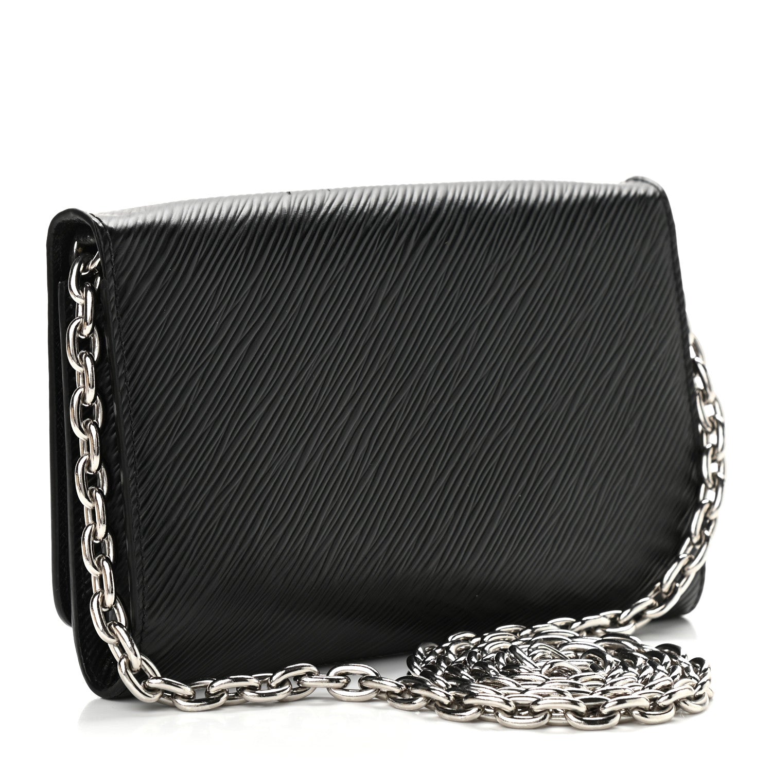 Louis Vuitton Epi Twist Chain Wallet Black 3 of 11