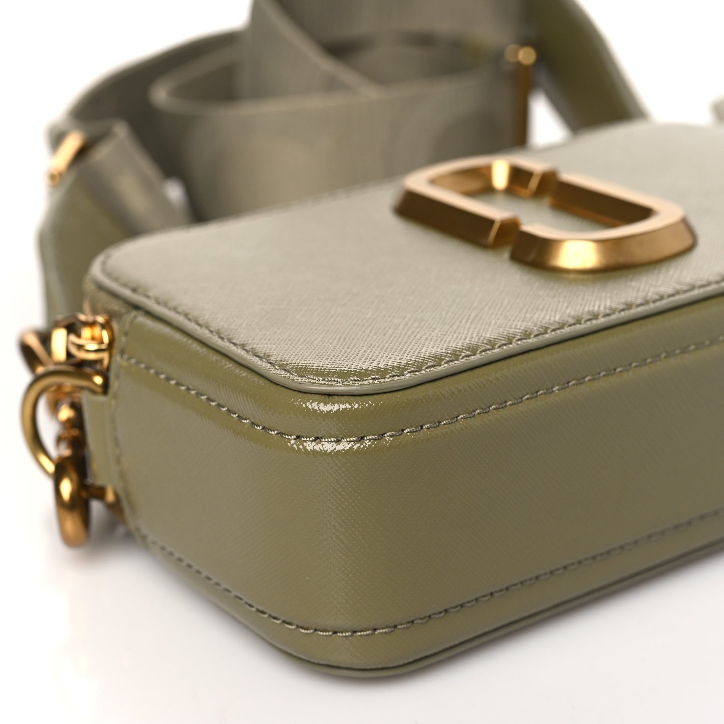 Saffiano Utility Snapshot Camera Bag Green