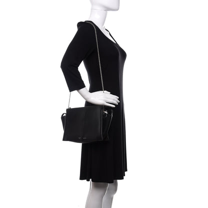 Celine Supple Natural Calfskin Tri-Fold Clutch Black 2 of 14