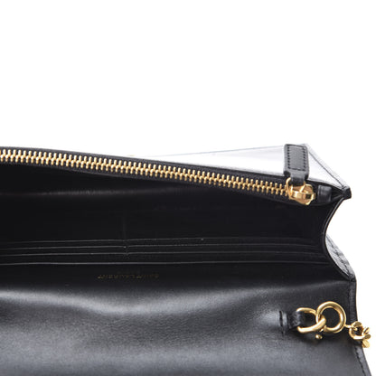 Saint Laurent Smooth Calfskin Classic Monogram Kate Tassel Chain Wallet Dark Leaf 4 of 9