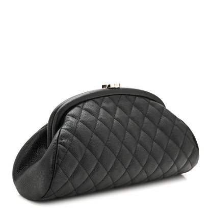 Chanel Caviar Quilted Timeless Clutch Black 3 of 8