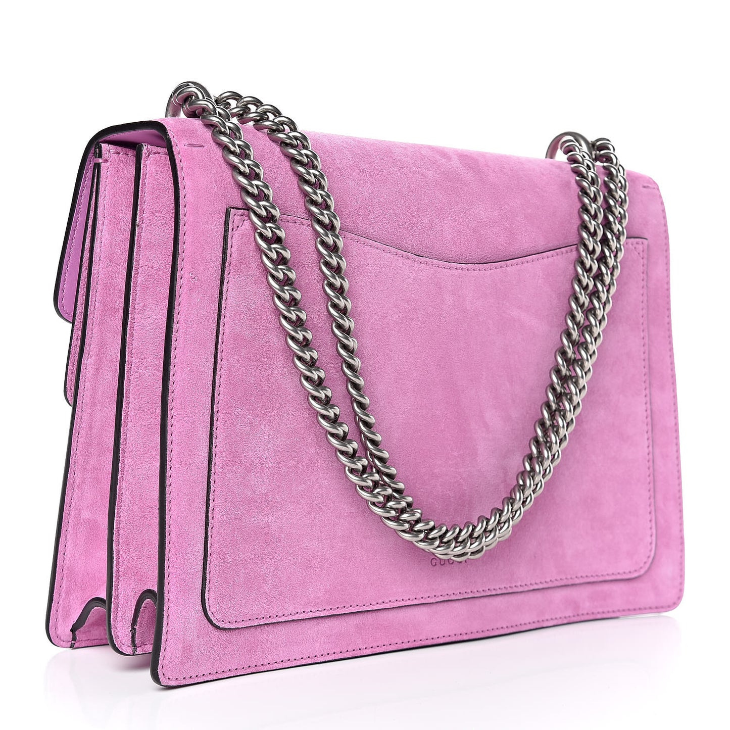 Suede Cudu Embroidered Medium Dionysus Shoulder Bag Candy Mousse Multicolor