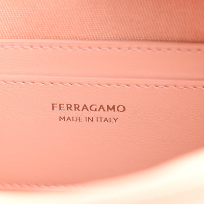 Salvatore Ferragamo Calfskin Gancio Small Archive Camera Case Nylund Pink 6 of 10