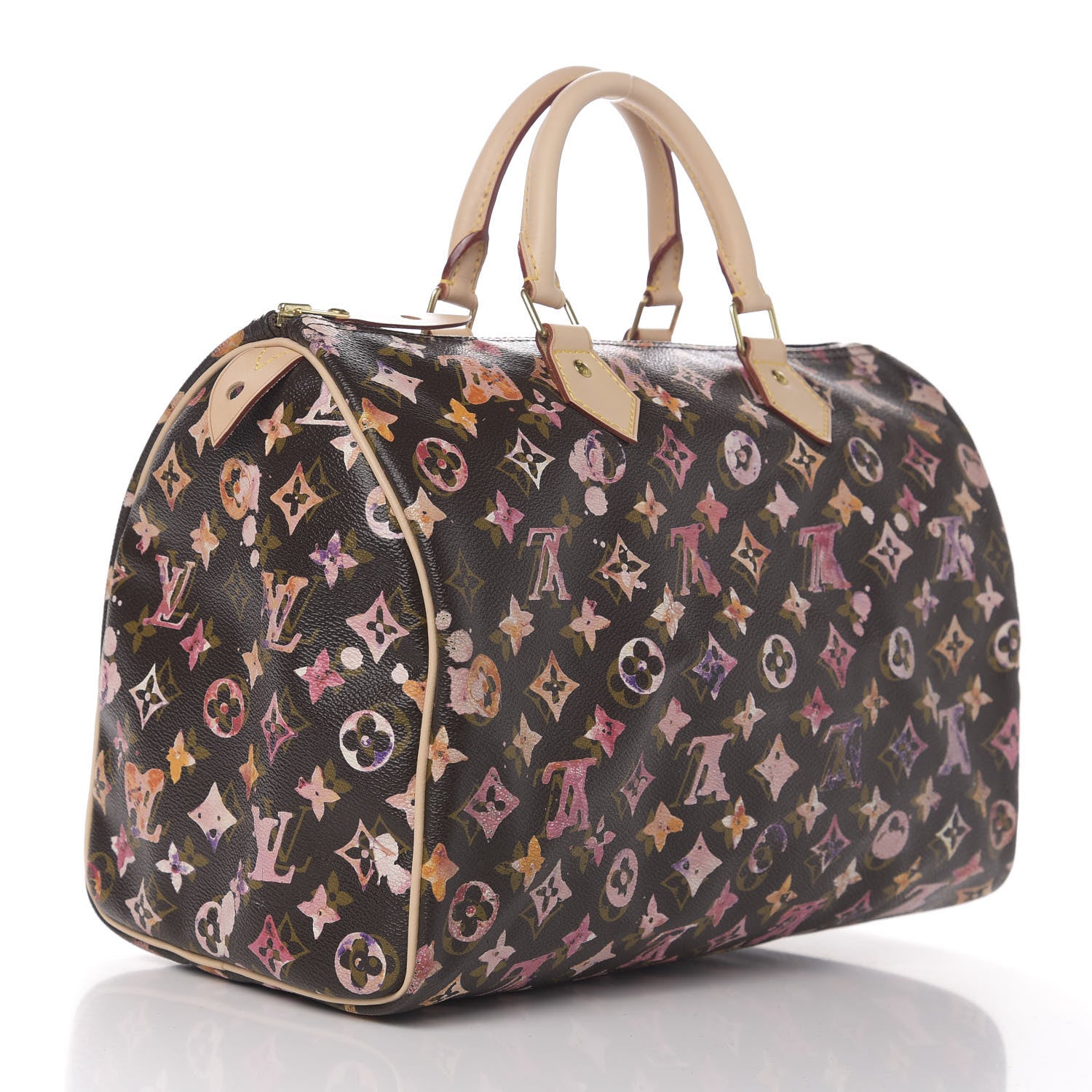 Louis Vuitton Watercolor Aquarelle Speedy 35 Brown 3 of 12
