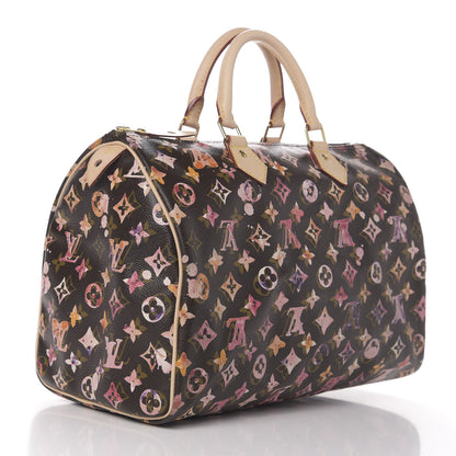 Louis Vuitton Watercolor Aquarelle Speedy 35 Brown 3 of 12