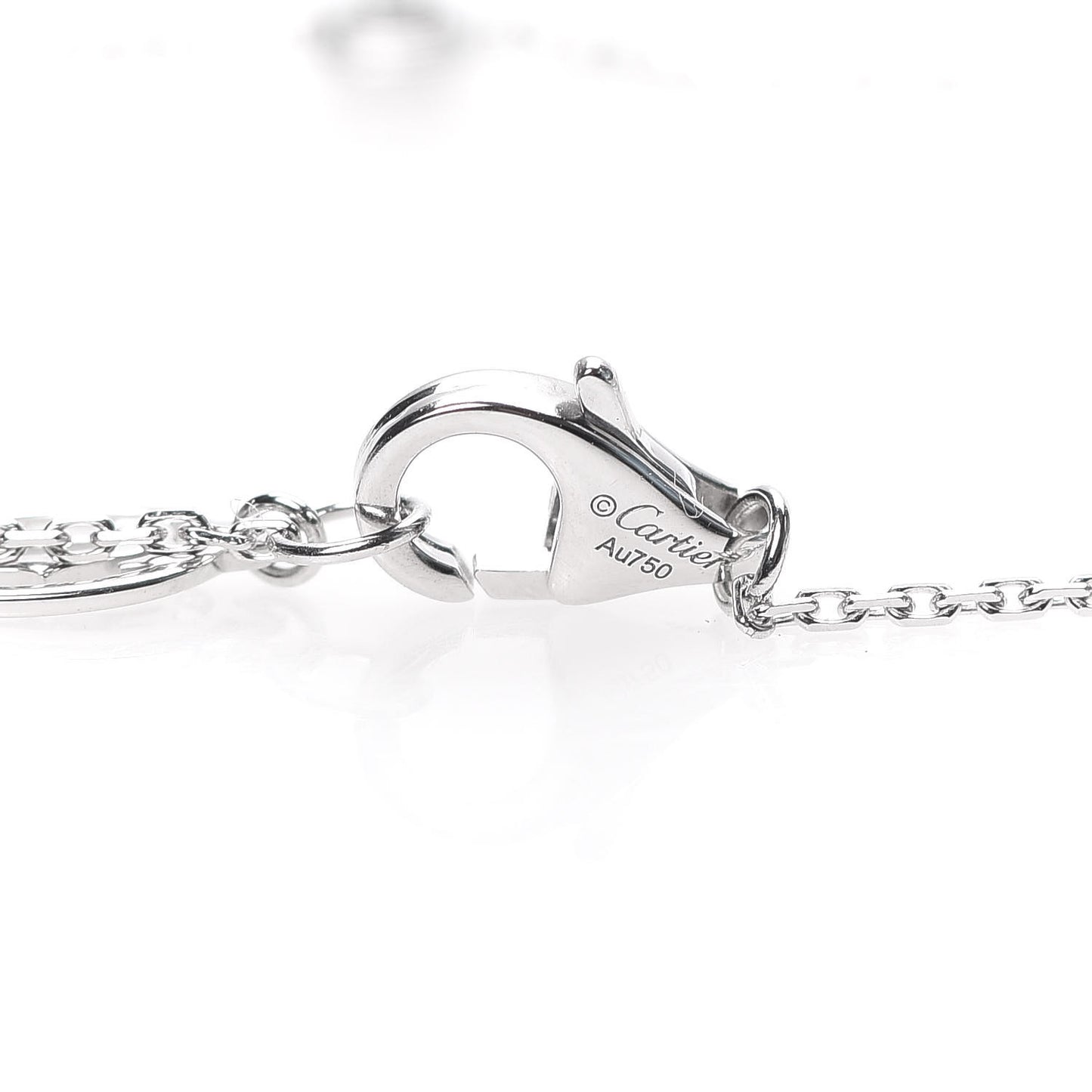18K White Gold Diamond XS D'Amour Pendant Necklace