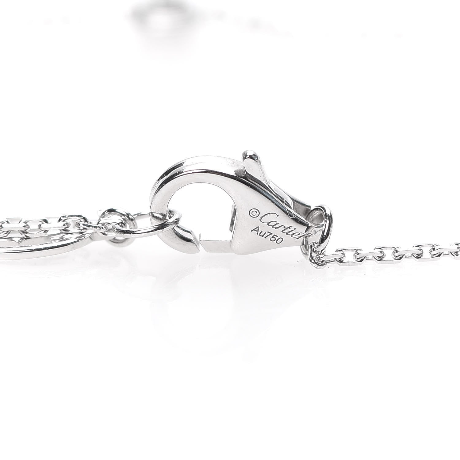 Cartier 18K White Gold Diamond XS D'Amour Pendant Necklace 5 of 5