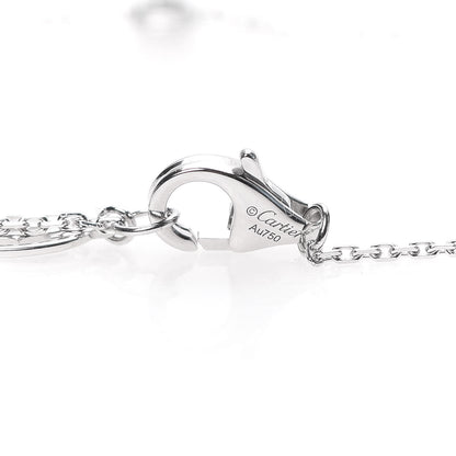 Cartier 18K White Gold Diamond XS D'Amour Pendant Necklace 5 of 5