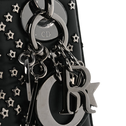 Christian Dior Lambskin Cannage Lucky Star Studded Mini Lady Dior Black Black 11 of 12