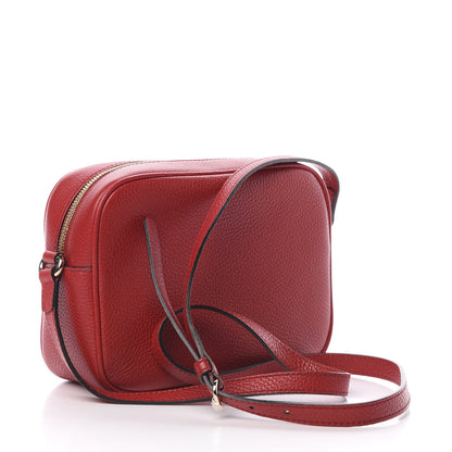 Gucci Pebbled Calfskin Small Soho Disco Bag Tabasco Red 3 of 10