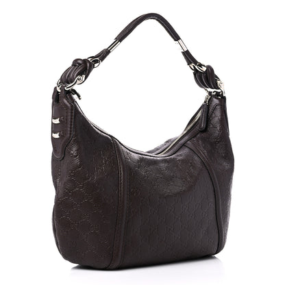 Gucci Guccissima Medium Techno Horsebit Hobo Brown 3 of 11