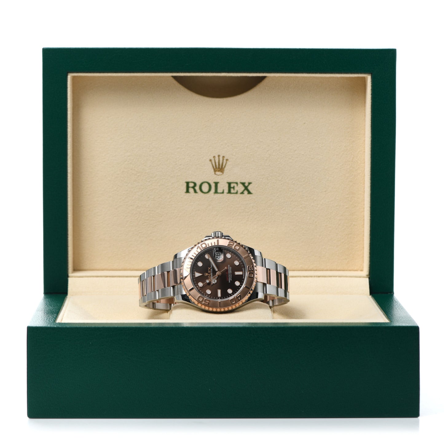 Stainless Steel 18K Everose Gold 37mm Yacht-Master Watch Chocolate 268621