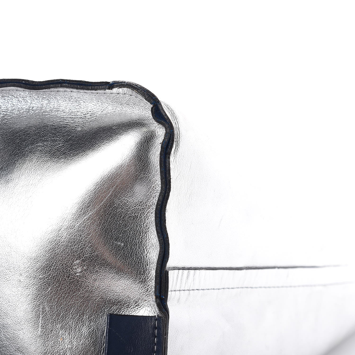 Givenchy Metallic Calfskin Suede Ombre Large Reversible Antigona Tote Blue Silver 22 of 25