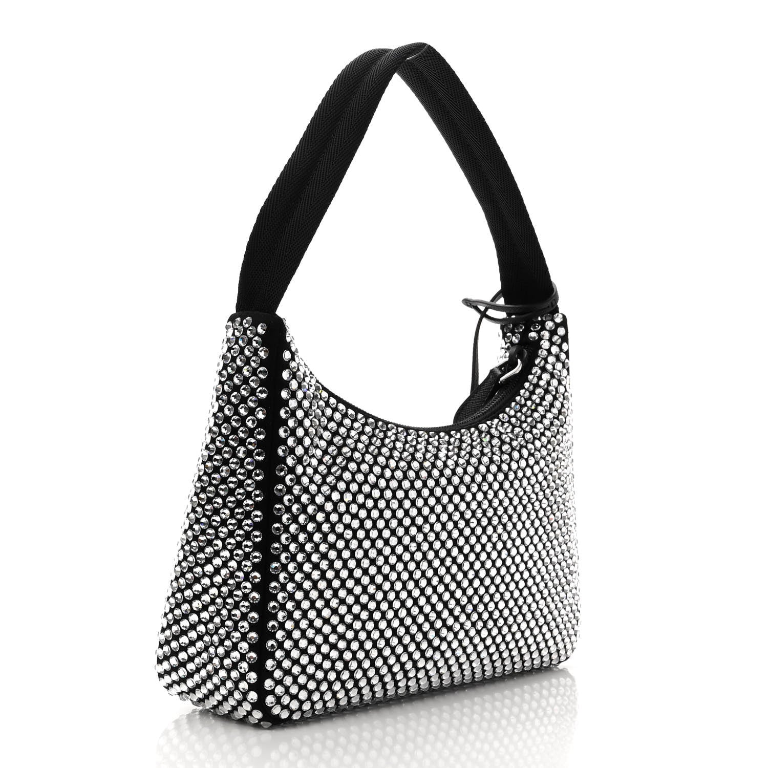 Prada Satin Crystal Mini Re-Edition 2000 Bag Cristal 3 of 10