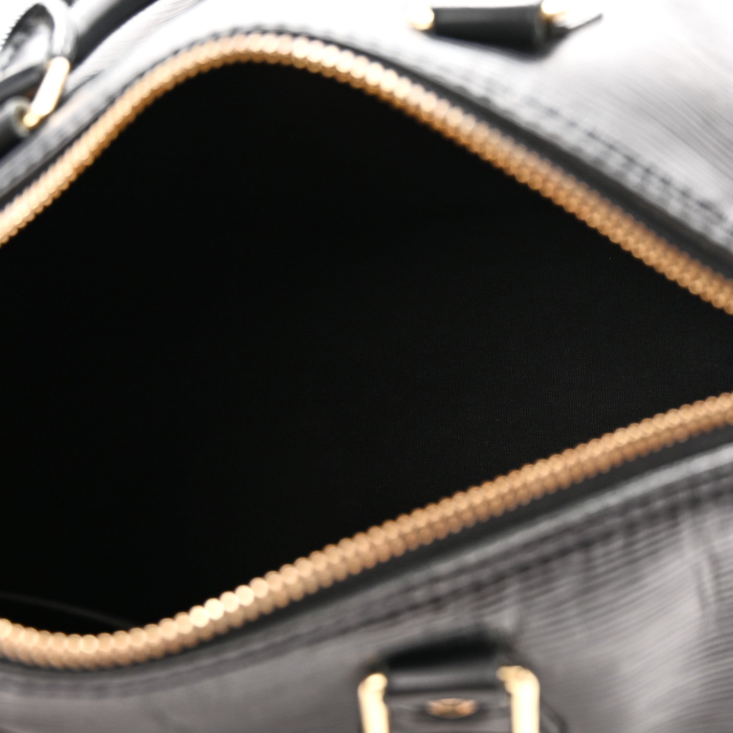 Louis Vuitton Epi Speedy 25 Black Black 5 of 10