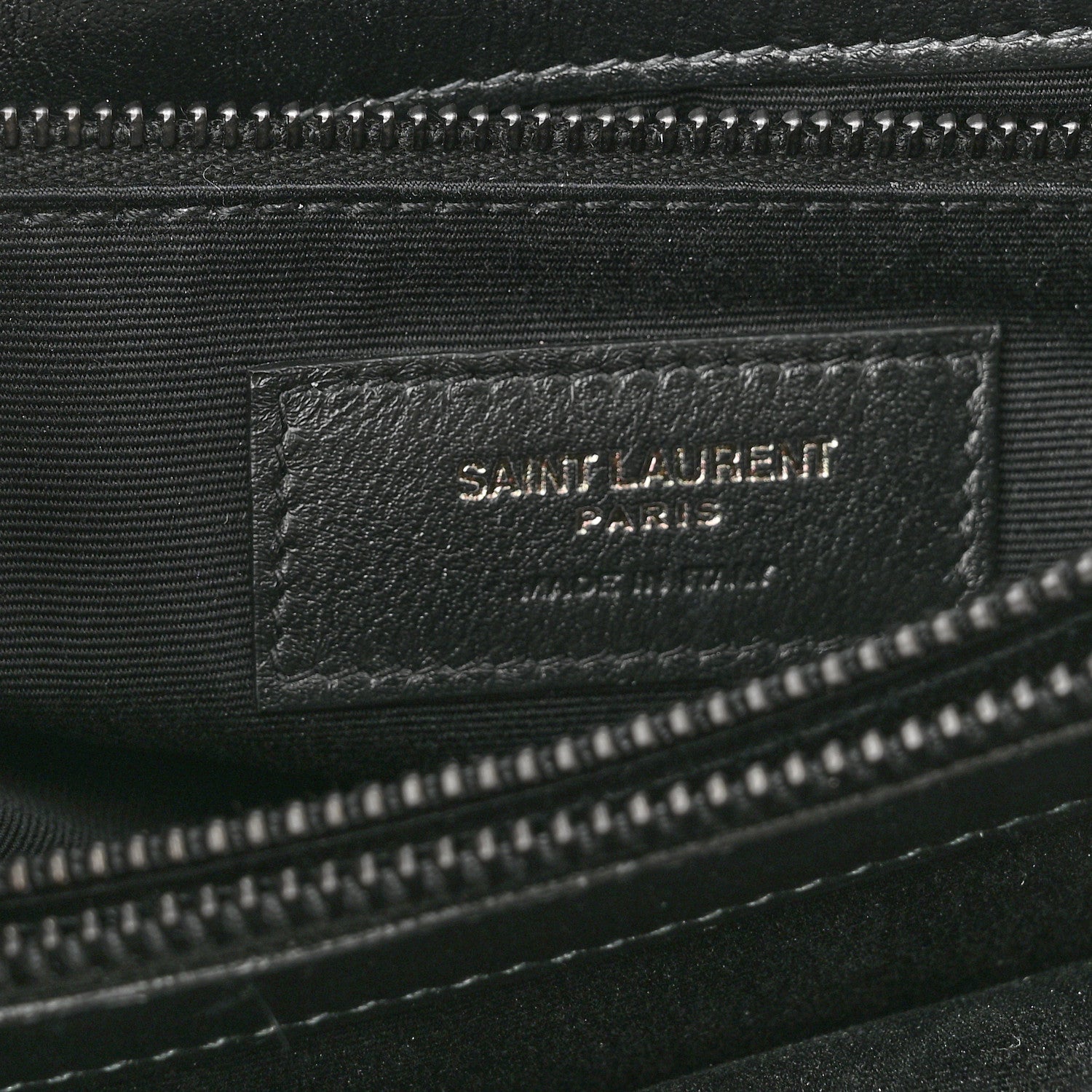 Saint Laurent Calfskin Y Quilted Monogram Monochrome Medium Loulou Chain Satchel Black 6 of 10