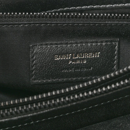 Saint Laurent Calfskin Y Quilted Monogram Monochrome Medium Loulou Chain Satchel Black 6 of 10
