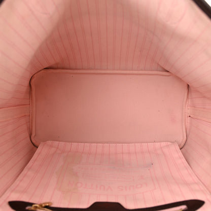 Louis Vuitton Damier Ebene Neo Neverfull MM Rose Ballerine 5 of 16