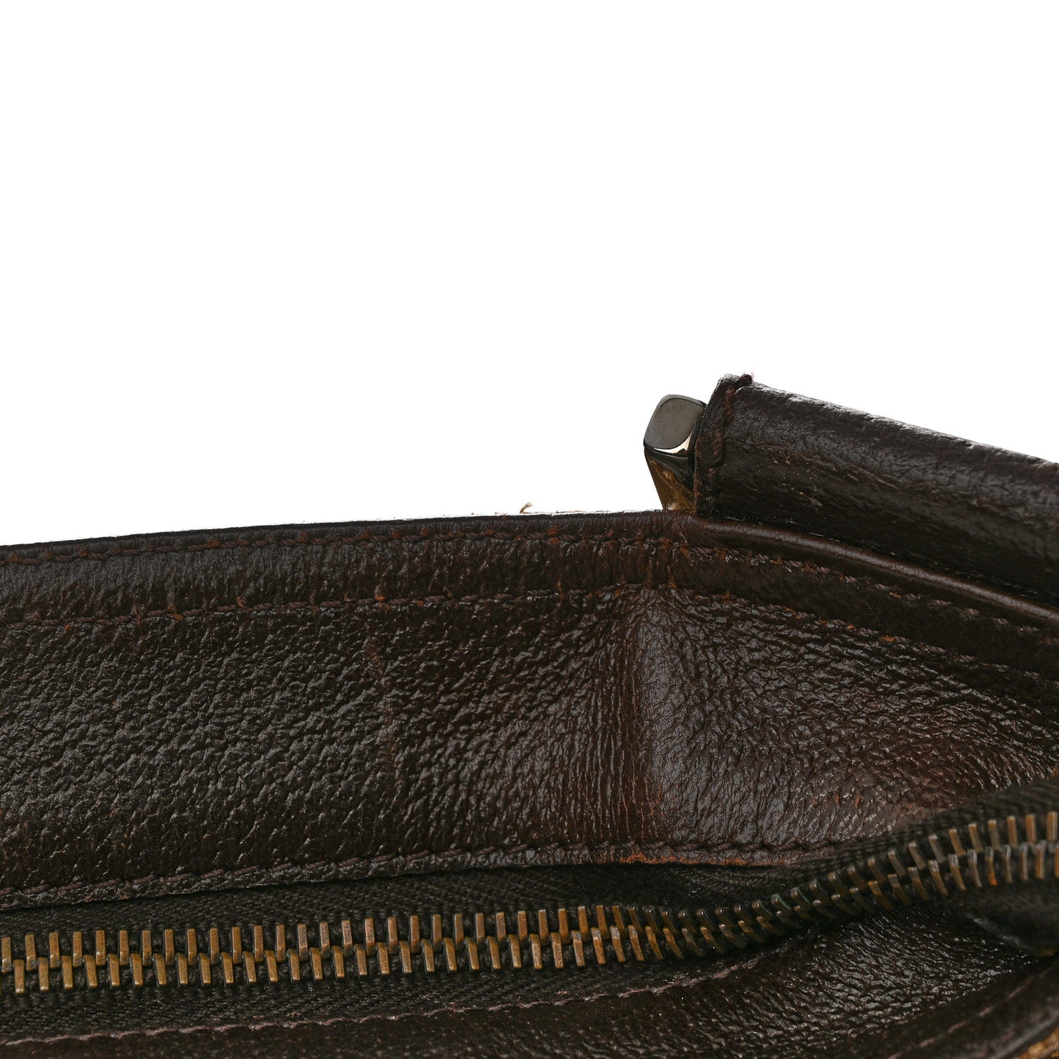 Gucci Monogram Web Medium Double Pocket Messenger Bag Dark Brown 13 of 15