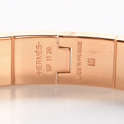 Hermes Enamel Printed Narrow Colliers De Chiens Hinged Bracelet S 4 of 6