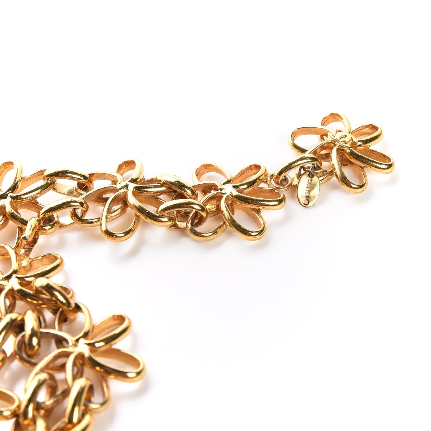 Floral Chain Belt Gold