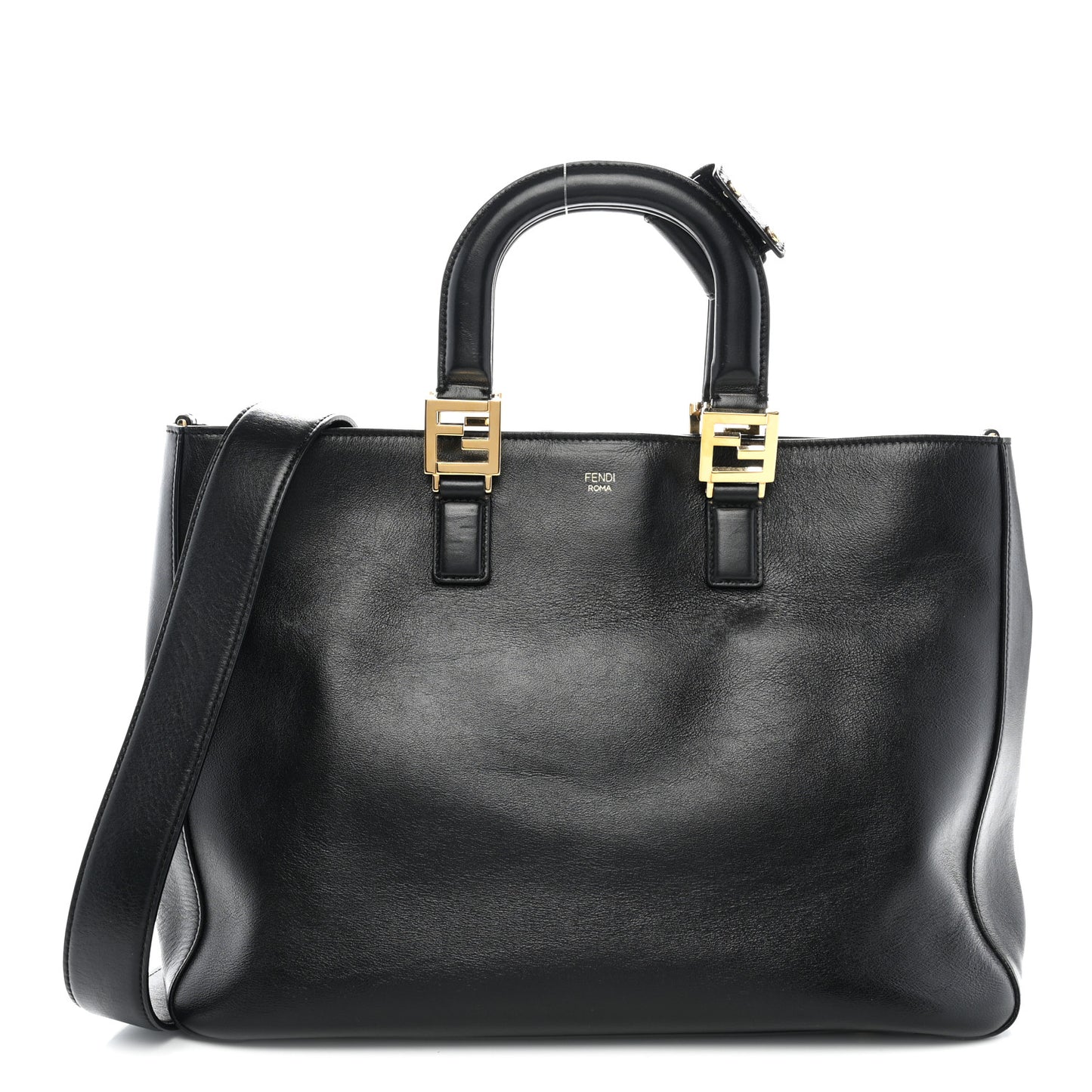 Vitello Glacier Medium FF Tote Black