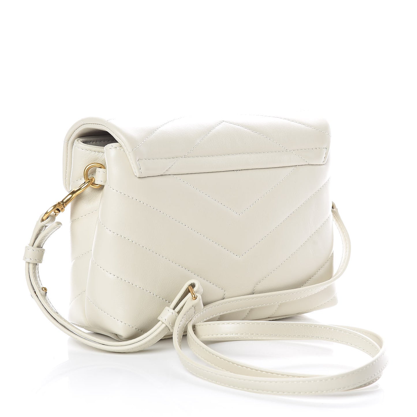 Calfskin Y Quilted Monogram Toy Loulou Crossbody Bag Crema Soft