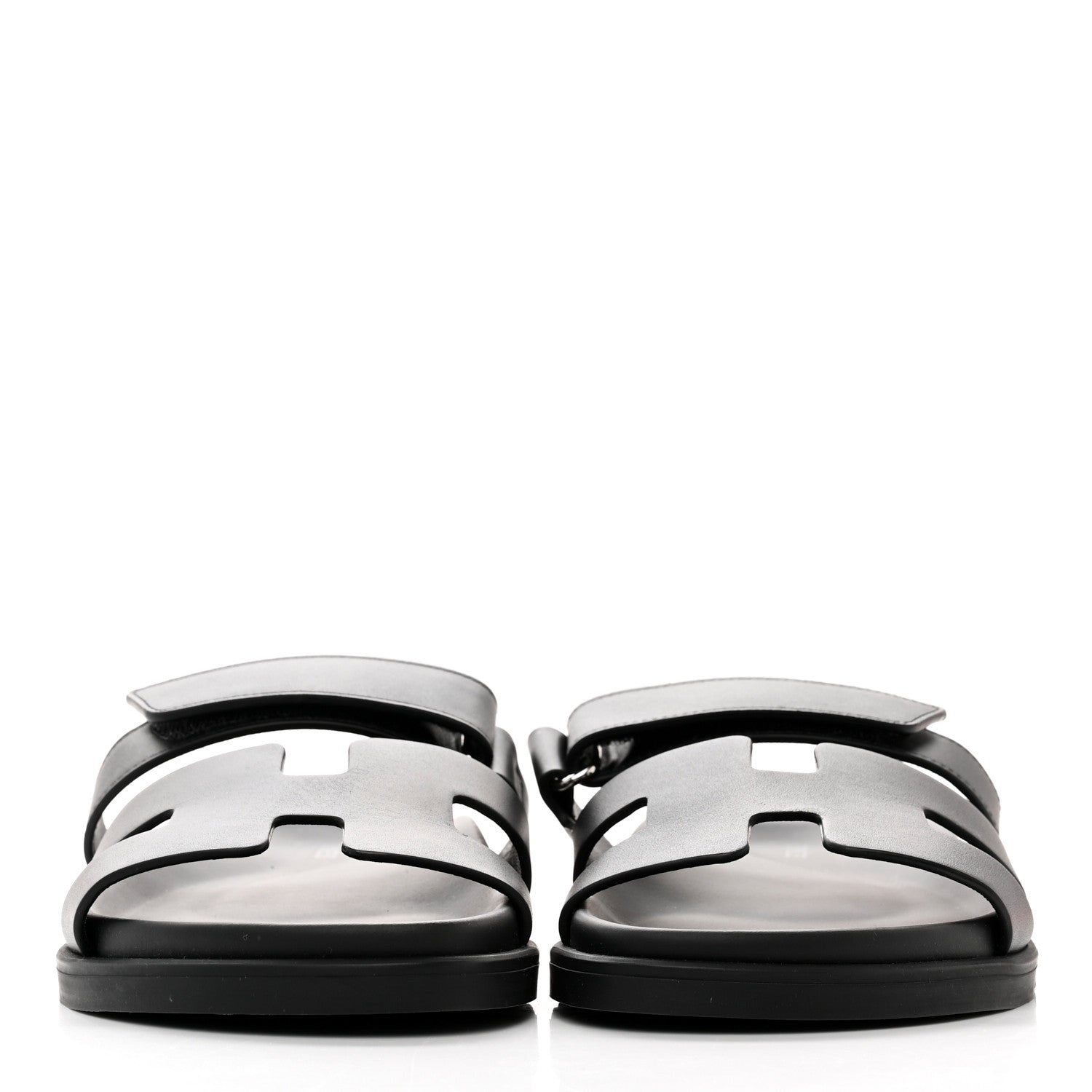 Hermes Calfskin Womens Chypre Sandals 36 Black 2 of 9