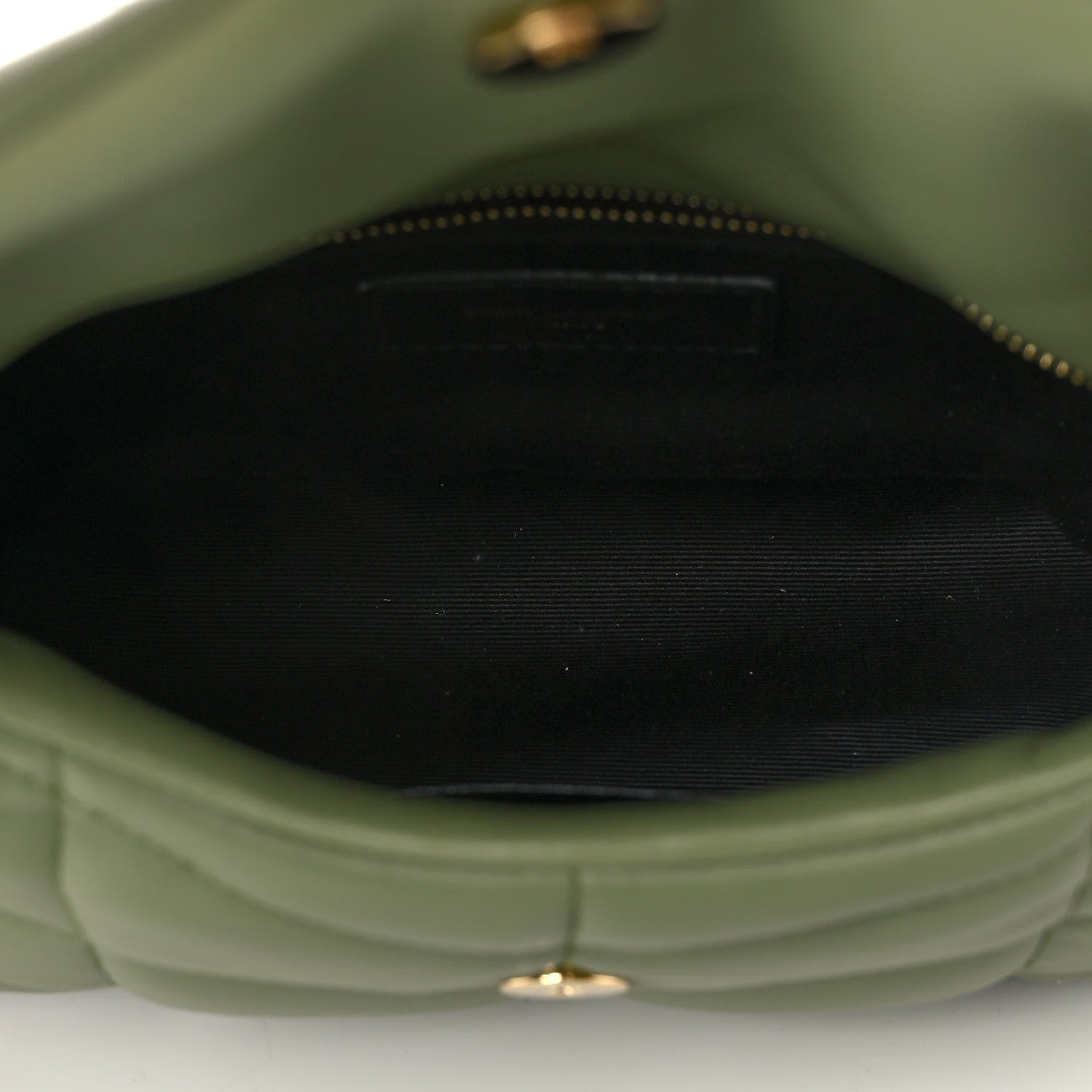 Saint Laurent Lambskin Quilted Toy Loulou Puffer Monogram Chain Satchel Light Pistache 4 of 10