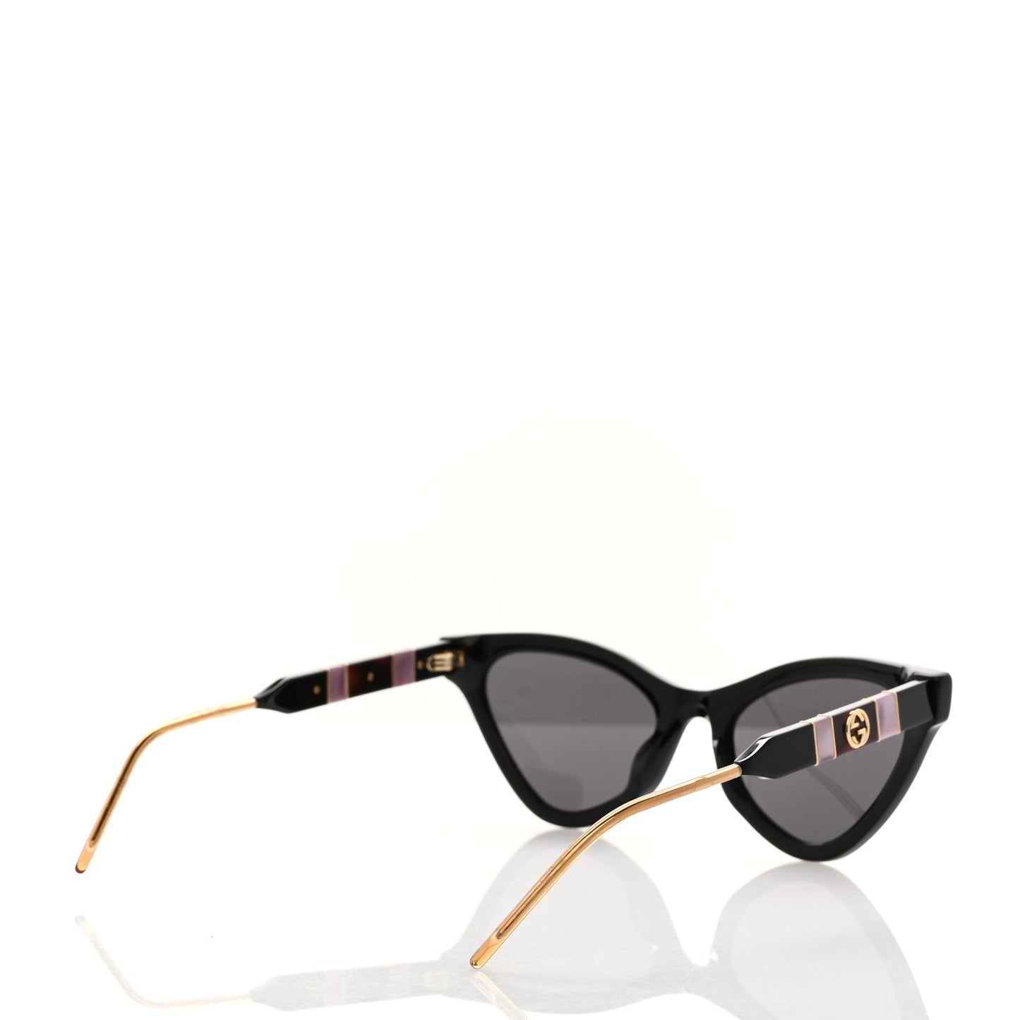 Acetate Cat Eye GG0708S Sunglasses Black