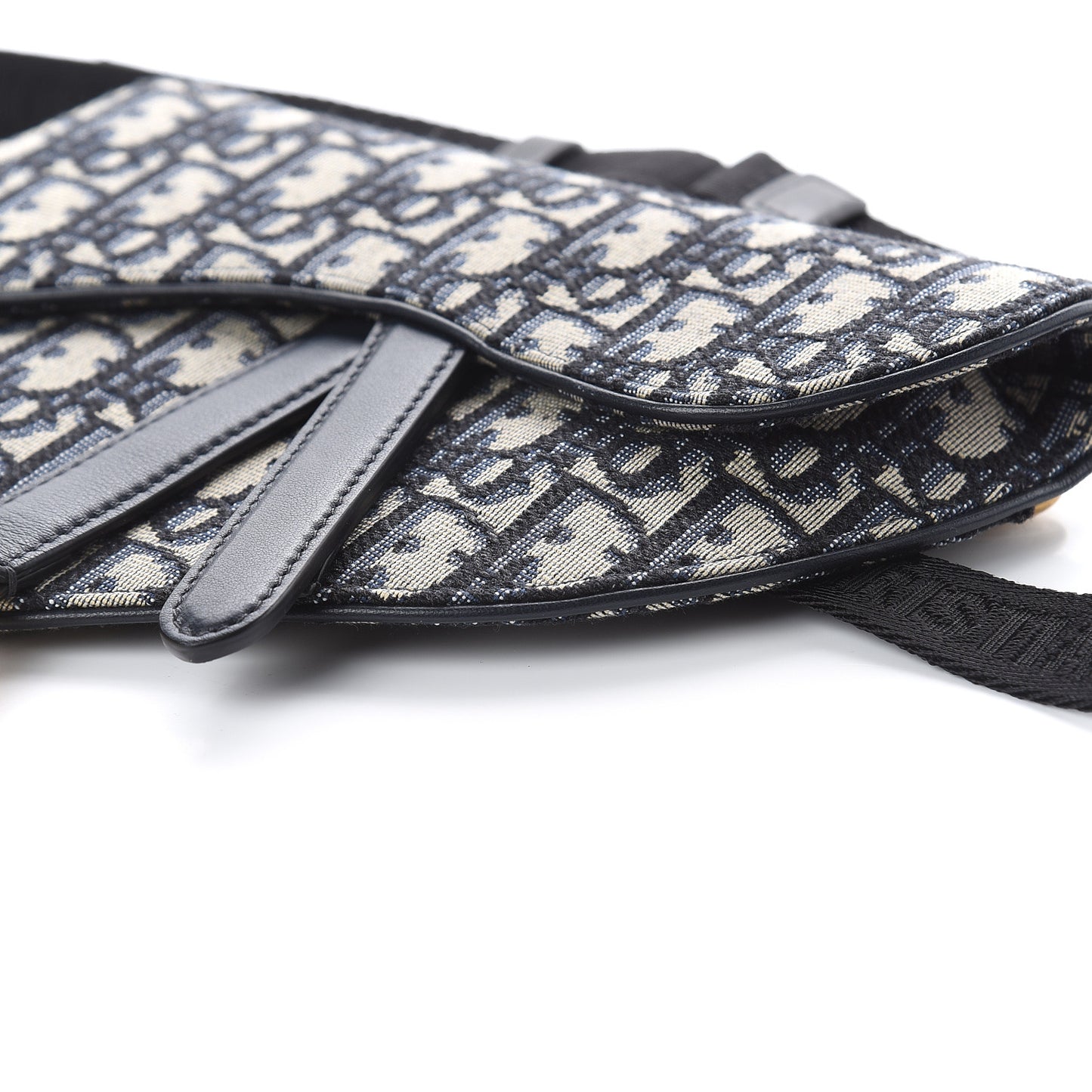 Oblique Saddle Belt Bag Blue